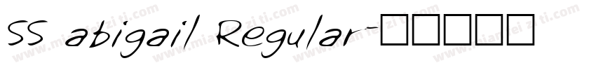 SS abigail Regular字体转换